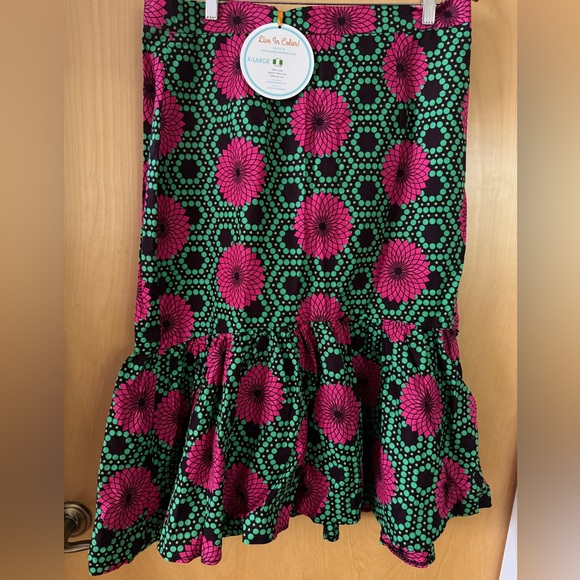 Chinero Nnamani Cotton Midi Fishtail Skirt - Picture 2 of 4